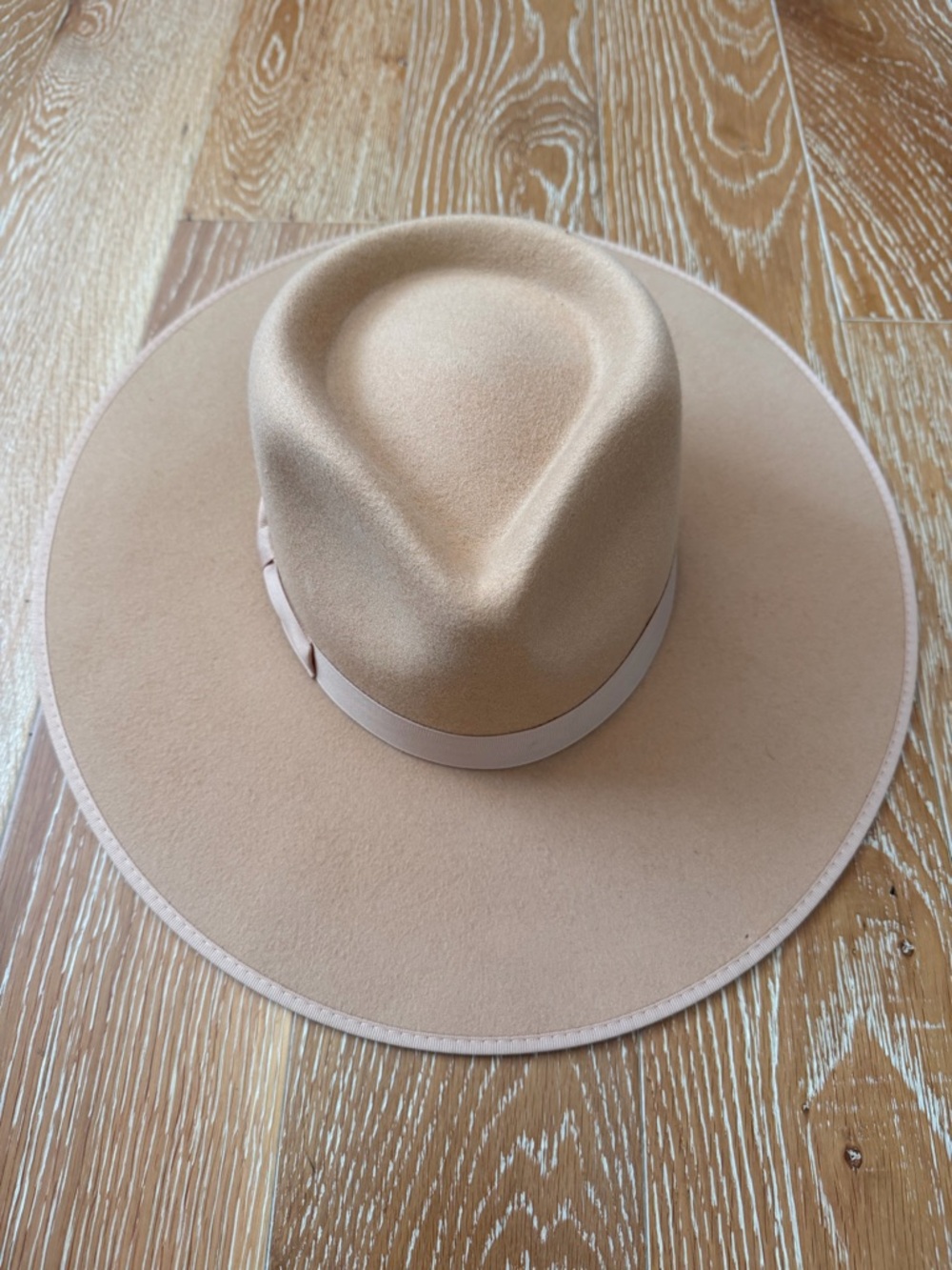 Lack Of Color Wide Brim Fedora in Tan S